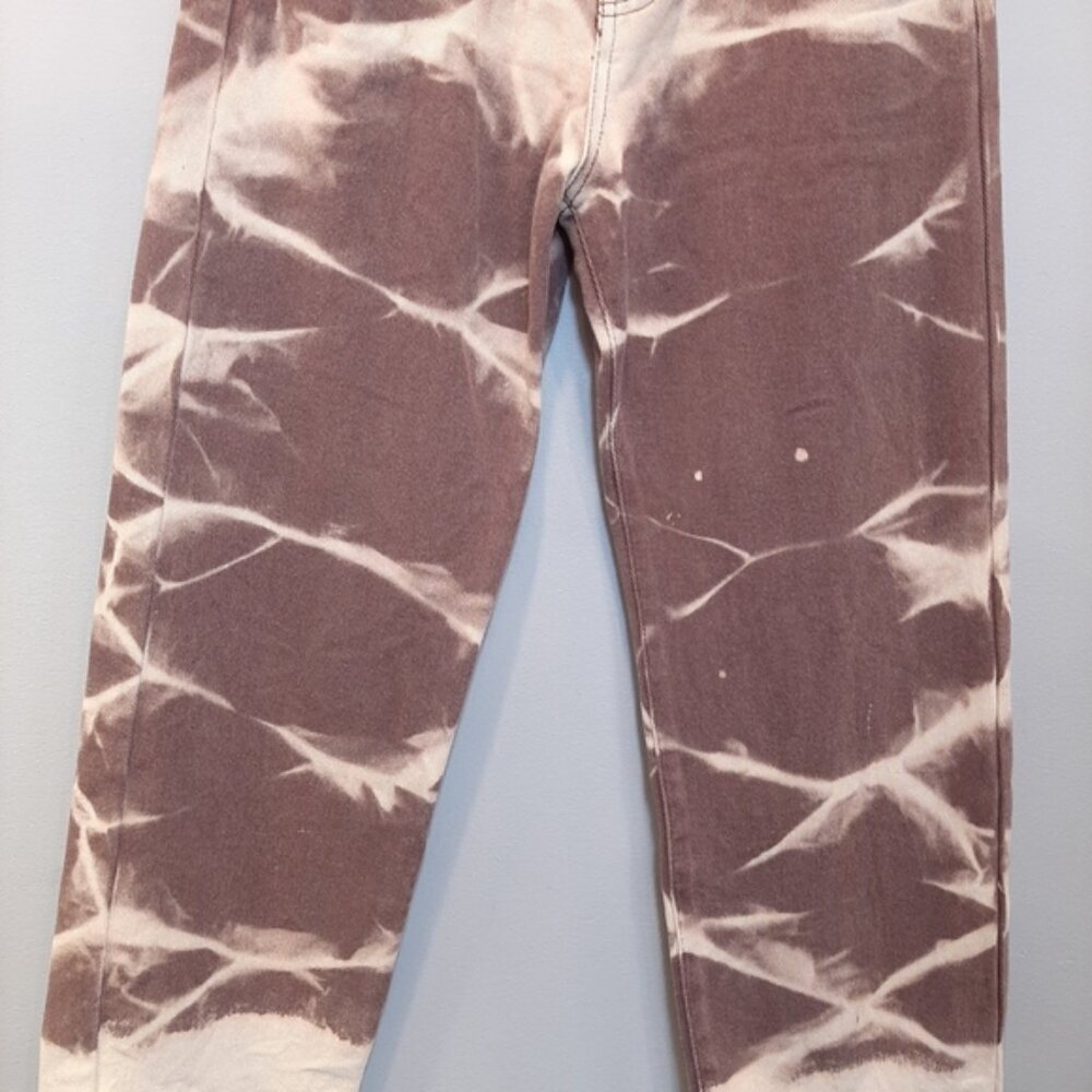 Cider Tie Dye Straight Leg Jeans High Waist 90s Mom Style Denim Size XS - Picture 4 of 10